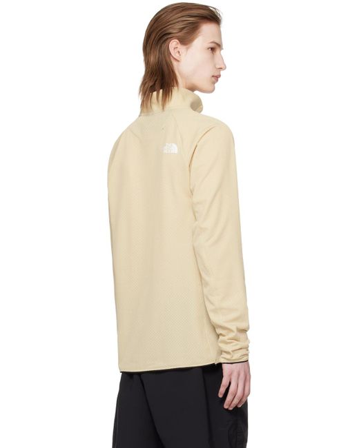 The North Face Natural Beige Half-zip Sweater for men
