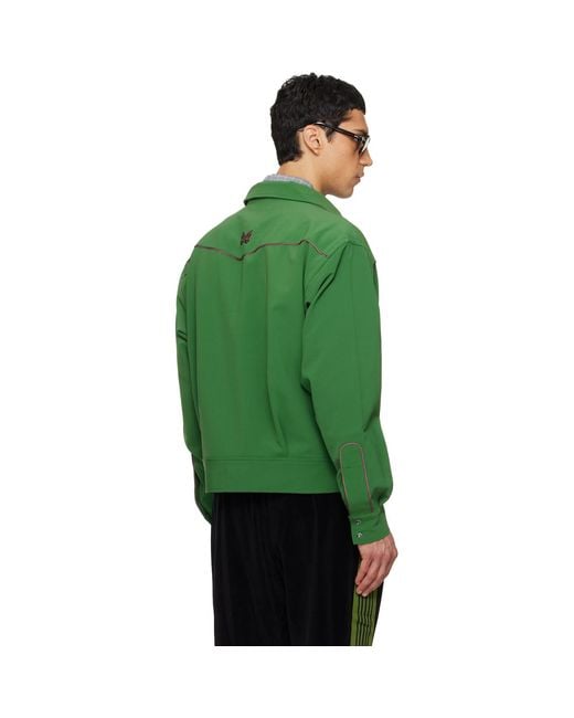 Needles Green Piping Cowboy Jacket for men