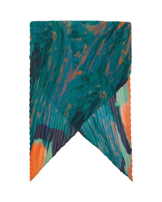 Homme Plissé Issey Miyake Green Agate Scarf for men
