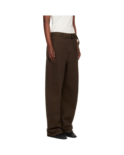 Lemaire Black Twisted Belted Jeans