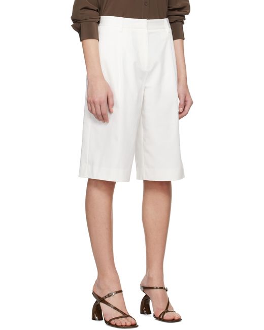 Matteau ホワイト Long チノショートパンツ White