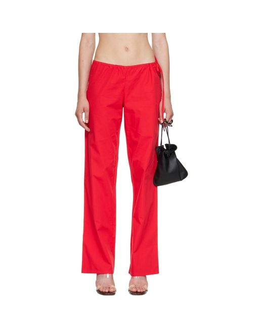 Brooke Callahan Red Tie Lounge Pants
