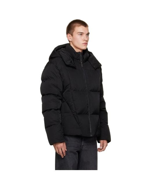 Off-White c/o Virgil Abloh Black Bookish Nylon Twill Racing Puffer Jacket for men
