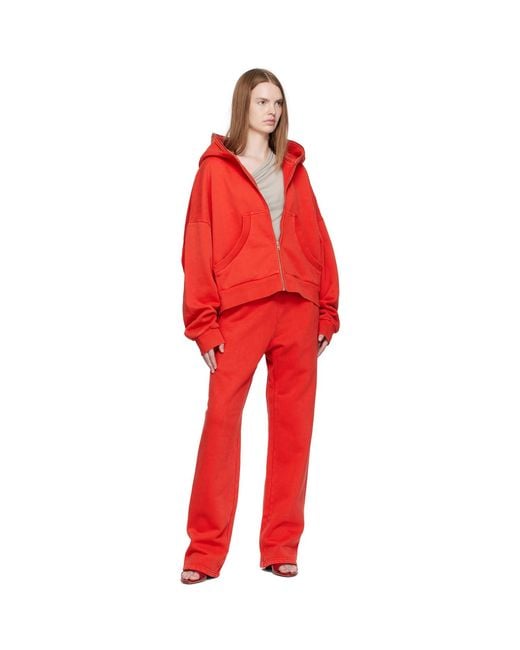 Entire studios Red Eternal Zip Hoodie