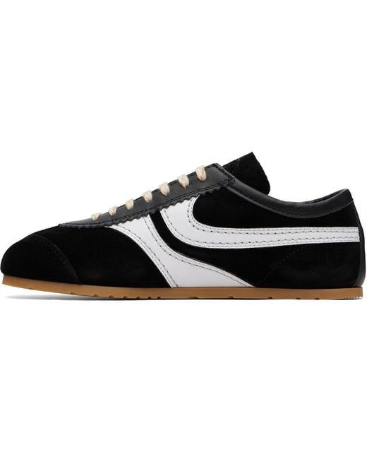 Dries Van Noten Black Suede Sneakers
