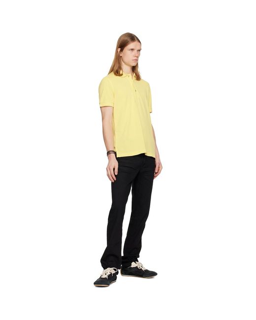 Tom Ford Yellow Piquet Polo for men