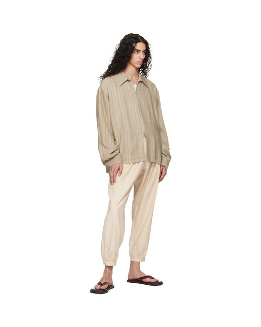 colbo Natural Off- Gathering Trousers for men