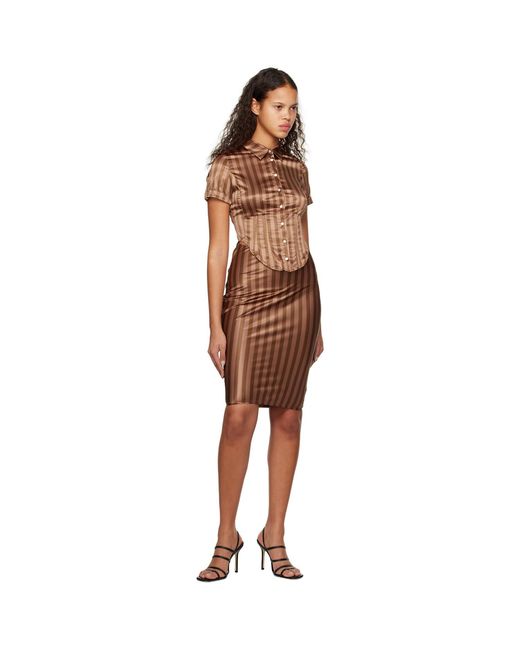 Miaou Orange Ssense Work Capsule – Brown Max Shirt