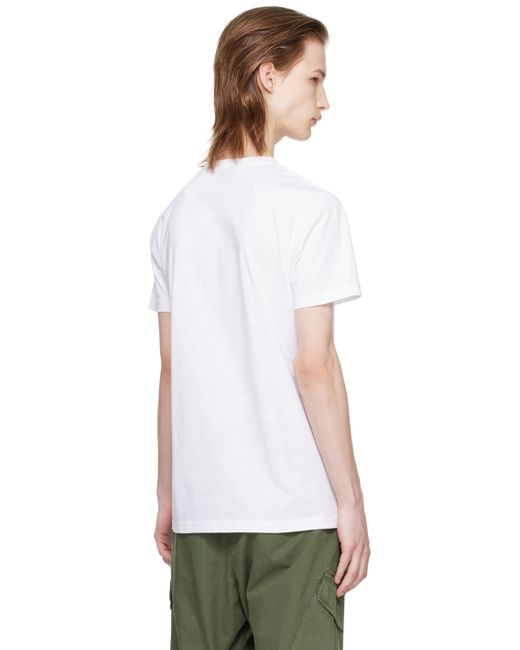 メンズ PS by Paul Smith ホワイト グラフィックtシャツ White