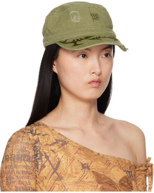 M I S B H V Green Khaki Military Cap