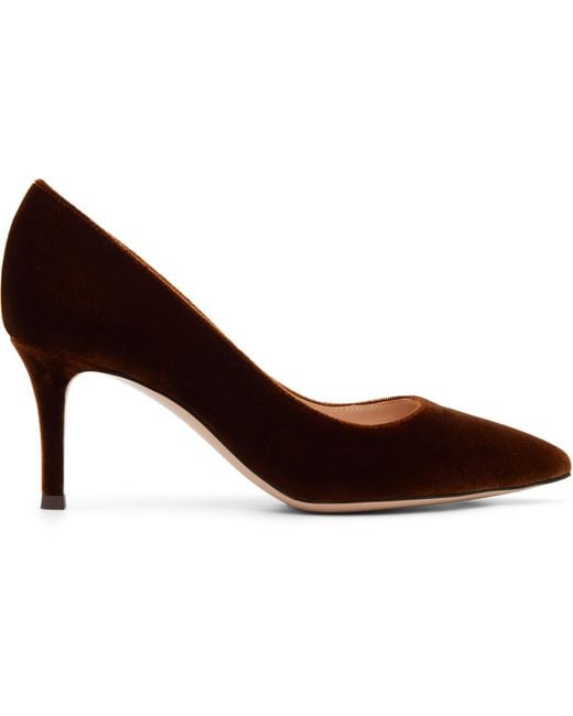 Gianvito Rossi Brown Gianvito 70 Heels