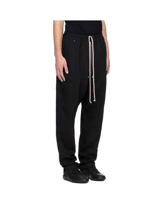 Rick Owens Black Tower Bela Trousers for men