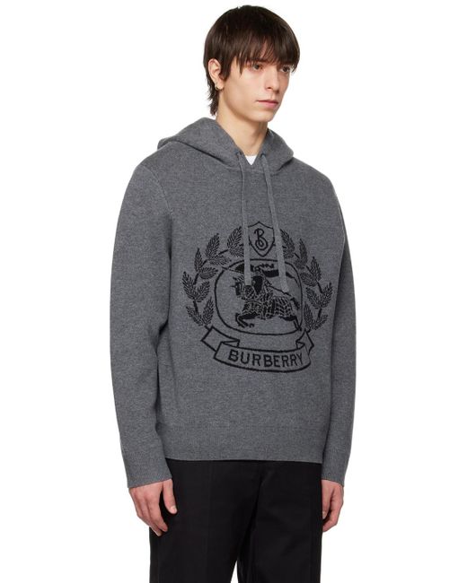 Burberry embroidered cheap crest jersey hoodie