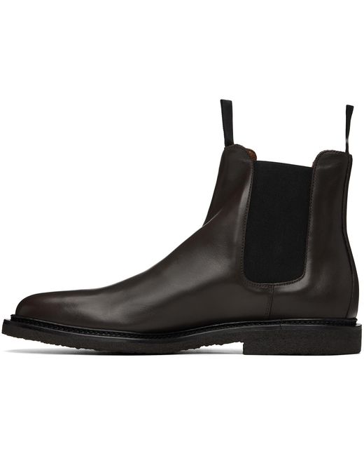 Common Projects Black Leather Chelsea Boots for men