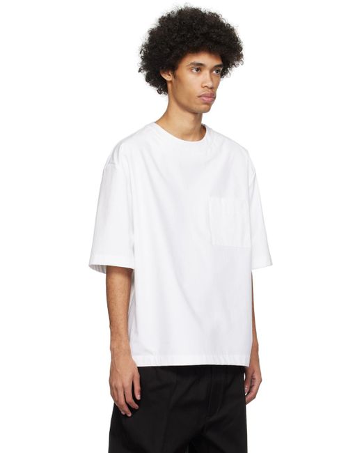 Valentino White Pocket T-shirt for men