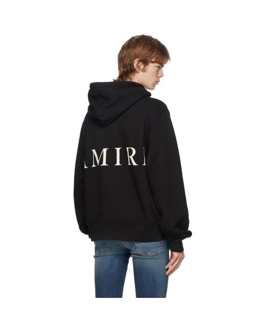 Amiri Black Large Logo Hoodie for Men | Lyst UK