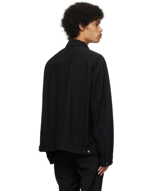 N. Hoolywood Black Buttoned Jacket for men