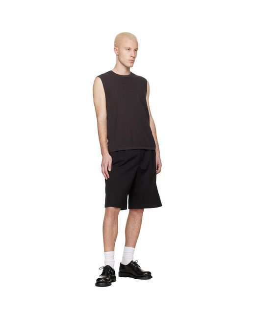 Lady White Co. Black Sleeveless T-Shirt for men