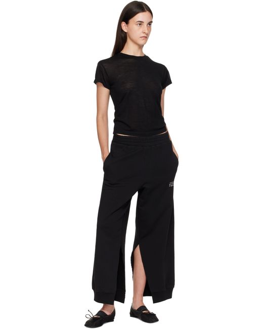 MM6 by Maison Martin Margiela Black Anatomic Numeric Ballerina Flats