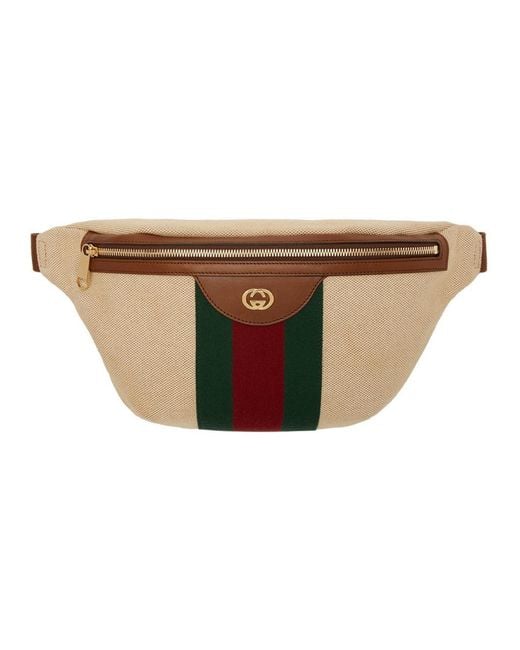 Gucci Natural Beige GG Vintage Belt Bag
