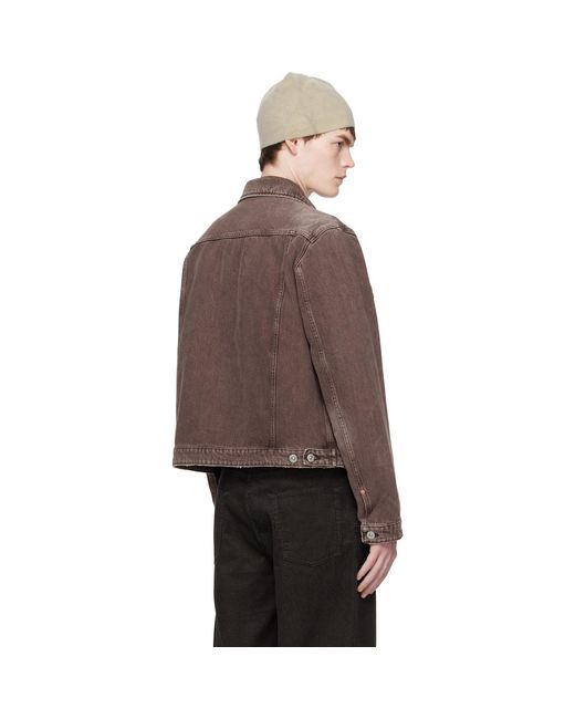 Our Legacy Brown Origin Denim Jacket for men