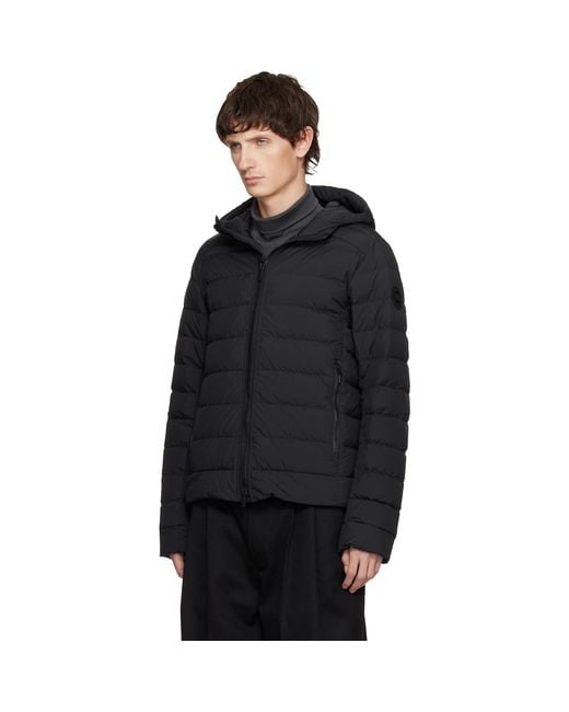 Canada Goose Black Crofton Enduraluxe Down Jacket for men