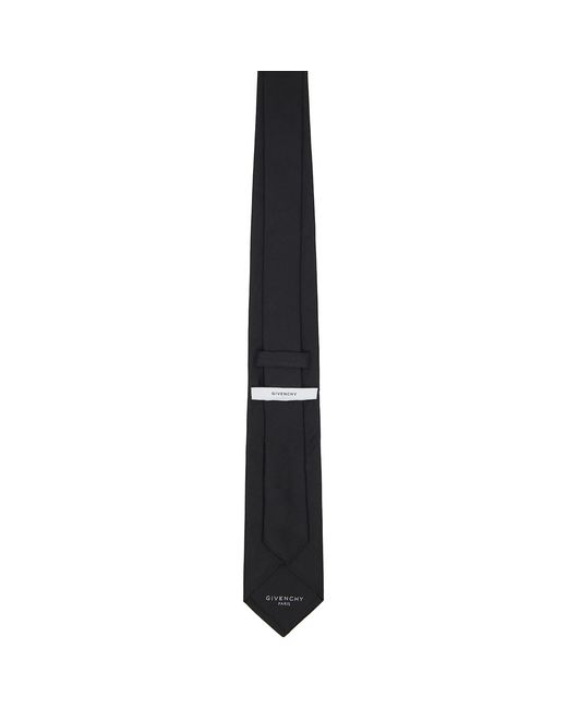Givenchy Black Paris Silk Jacquard Tie for men