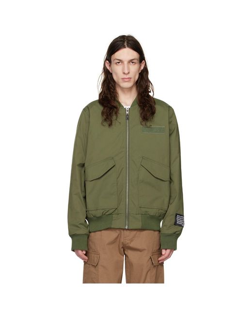 Ksubi Green Ssense Exclusive Royalty Bomber Jacket for men