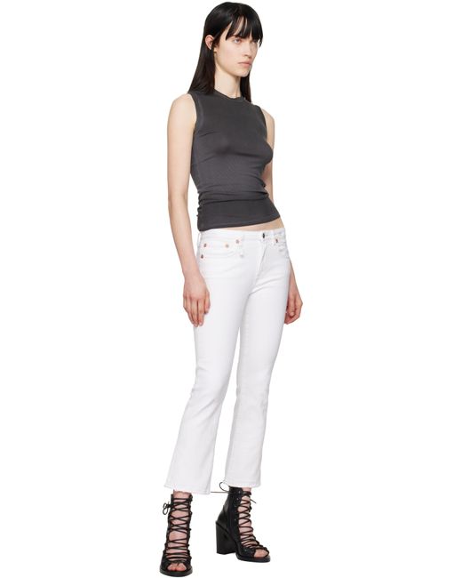 R13 ホワイト Kick Fit ジーンズ Black