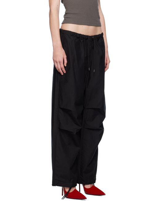 Acne Black Relaxed-fit Trousers