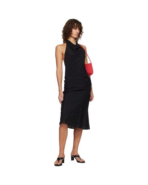 Belle Anna Black Lea Midi Skirt
