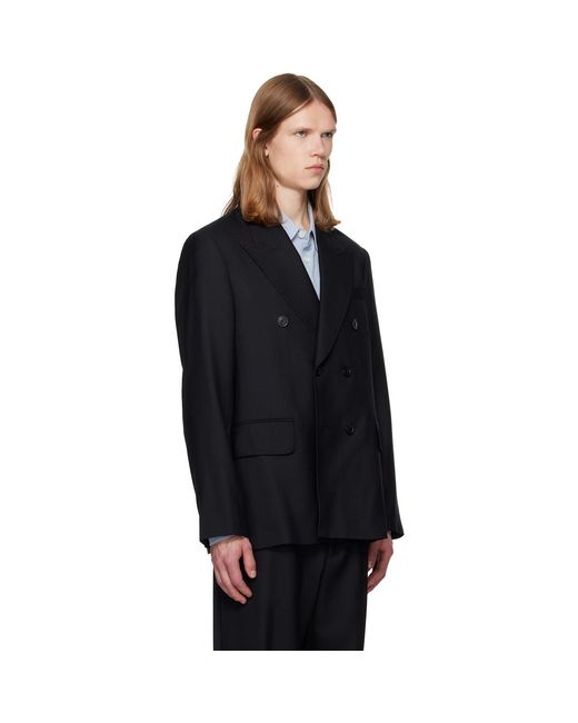 Our Legacy Black Unconstructed Db Blazer for men