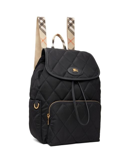 Burberry Black Horseshoe Backpack
