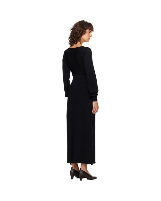 Paloma Wool Black Fa Midi Dress