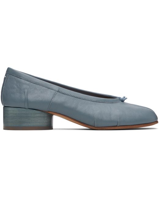 Chaussures À Talon De Style Ballerine Bleues À Bout Tabi Maison Margiela en coloris Black