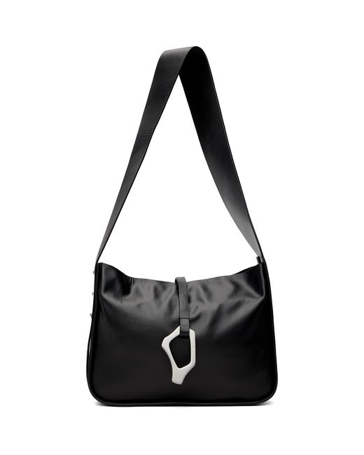 HELIOT EMIL Black Confluence Shoulder Bag for men