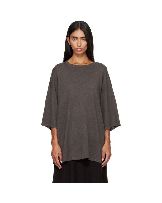Lisa Yang Gray Taupe Agnette T-Shirt