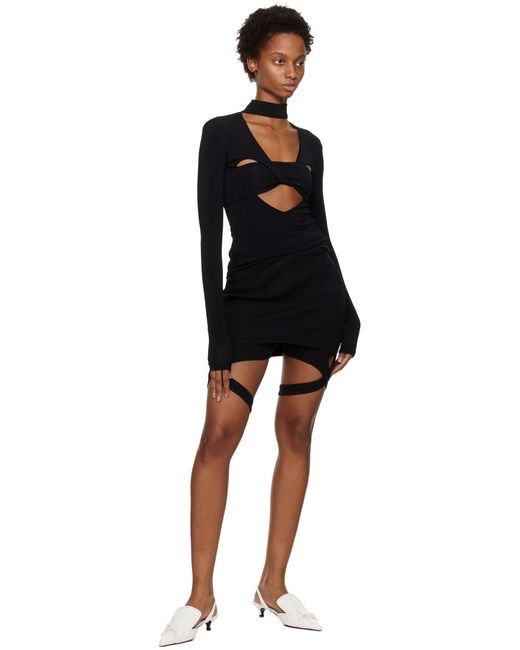 Col roulé noir à découpe en forme de cœur Ambush en coloris Black