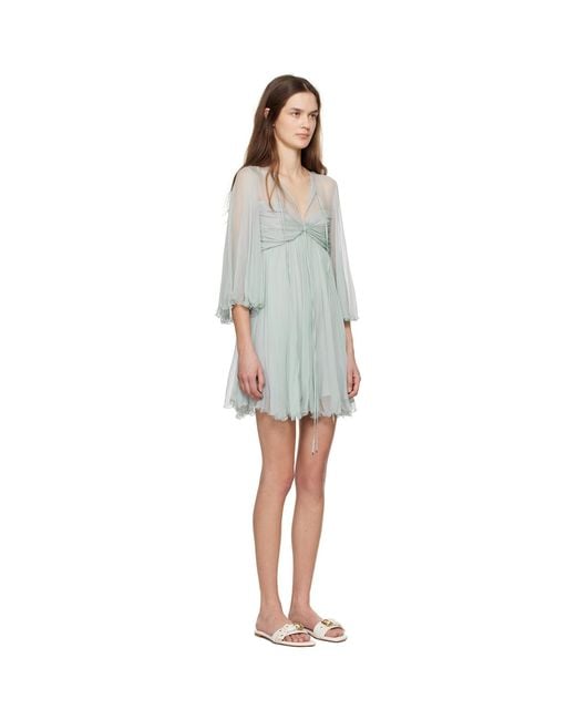 Chloé Black Pleated Minidress