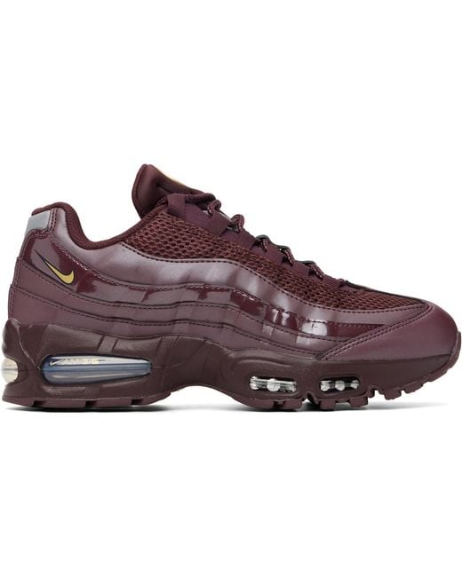 Nike Purple Burgundy Air Max 95 Big Bubble Sneakers for men