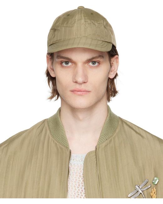 Song For The Mute Green Paneled Cap for men