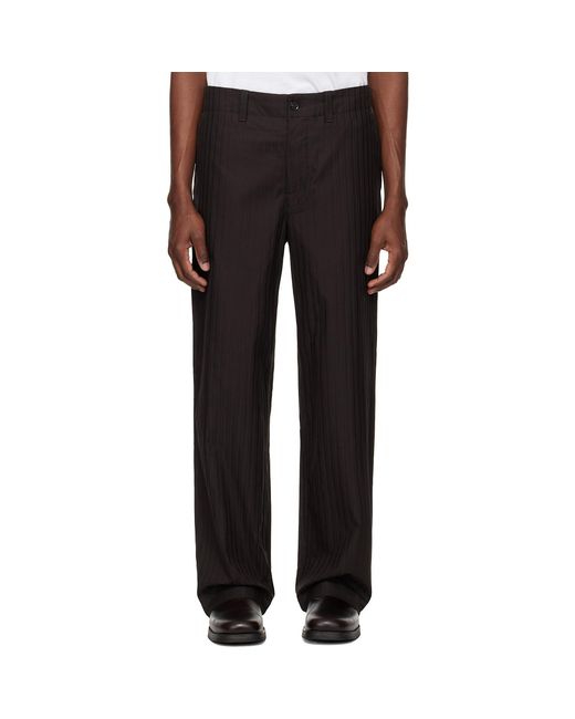 Lacoste Black Twill Trousers for men