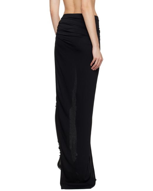 Rick Owens Black Porterville Hydra Maxi Skirt