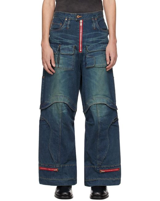 KOZABURO Blue Explorer Jeans for men