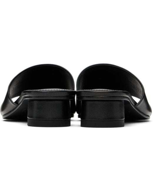 MM6 by Maison Martin Margiela ブラック Anatomic ヒールサンダル Black