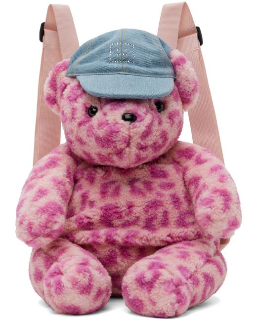 Acne Pink Teddy Backpack
