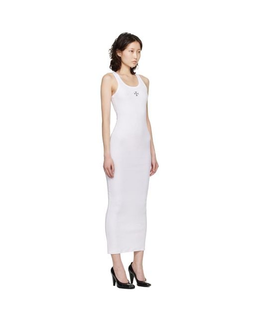 Vetements Black Cross Logo Tank Top Midi Dress