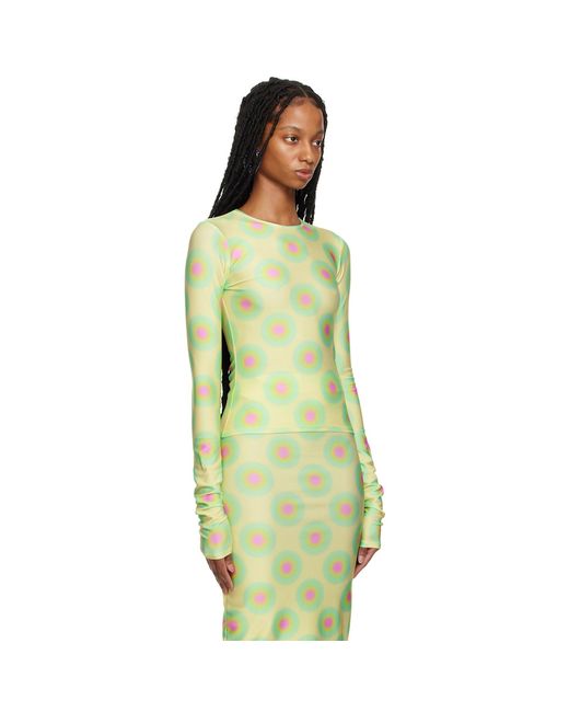 Sportmax Multicolor Green Ennio Long Sleeve T-shirt