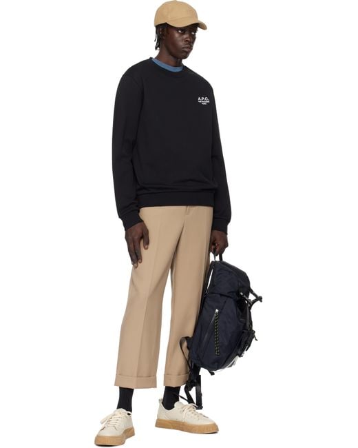 A.P.C. Black Trek Backpack for men