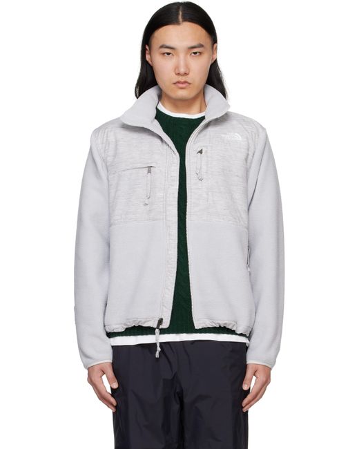 メンズ The North Face グレー Re-Grind Denali ジャケット Black